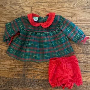 Classic Whimsy Christmas Bloomer Outfit